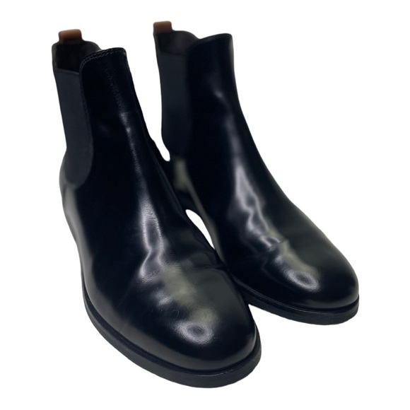 AGL Women’s Black Leather Chelsea Slip On Ankle Boots - Picture 8 of 9